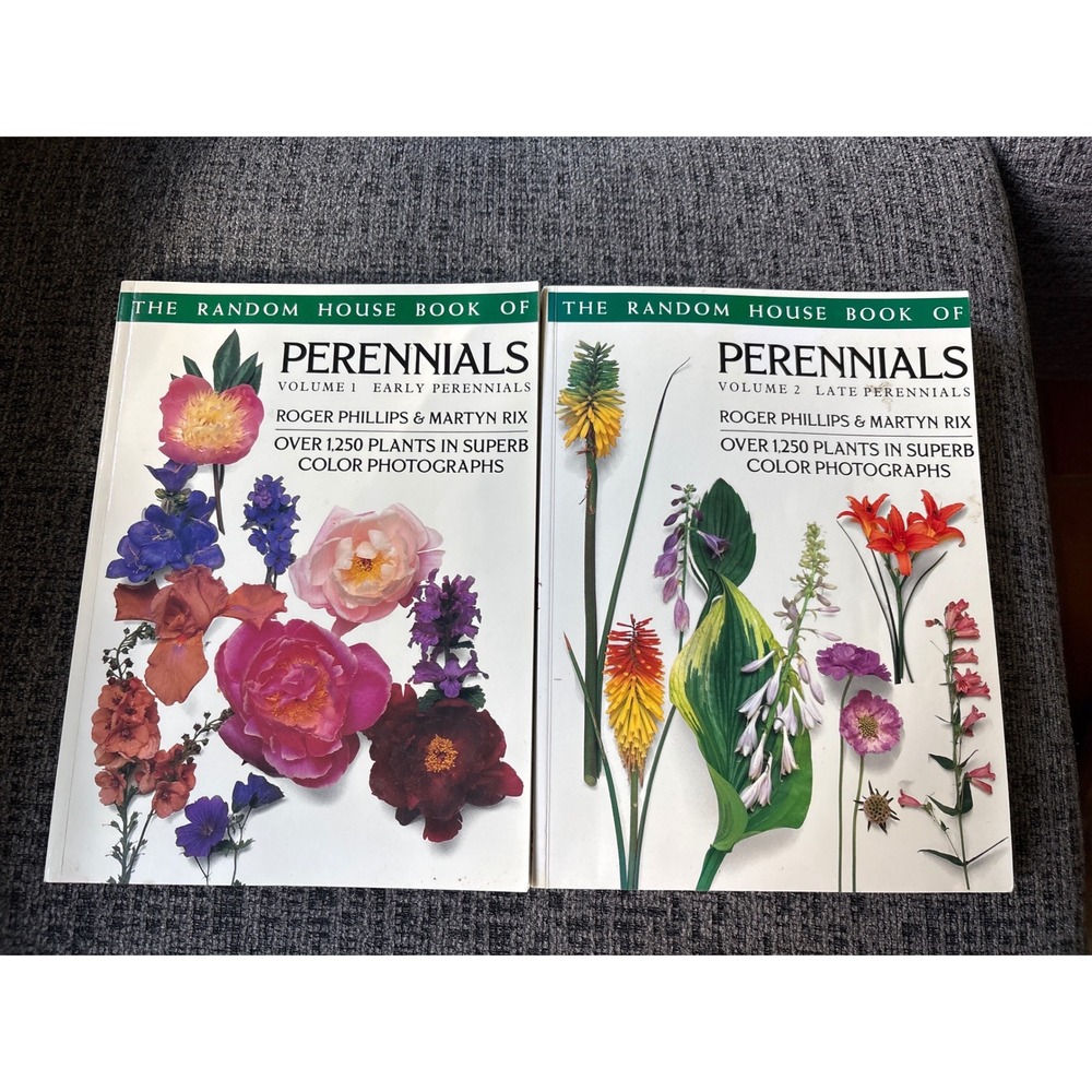 Random House Book of Perennials Vol 1 & 2 Roger Phillips Martyn Rix 1991‎ Set